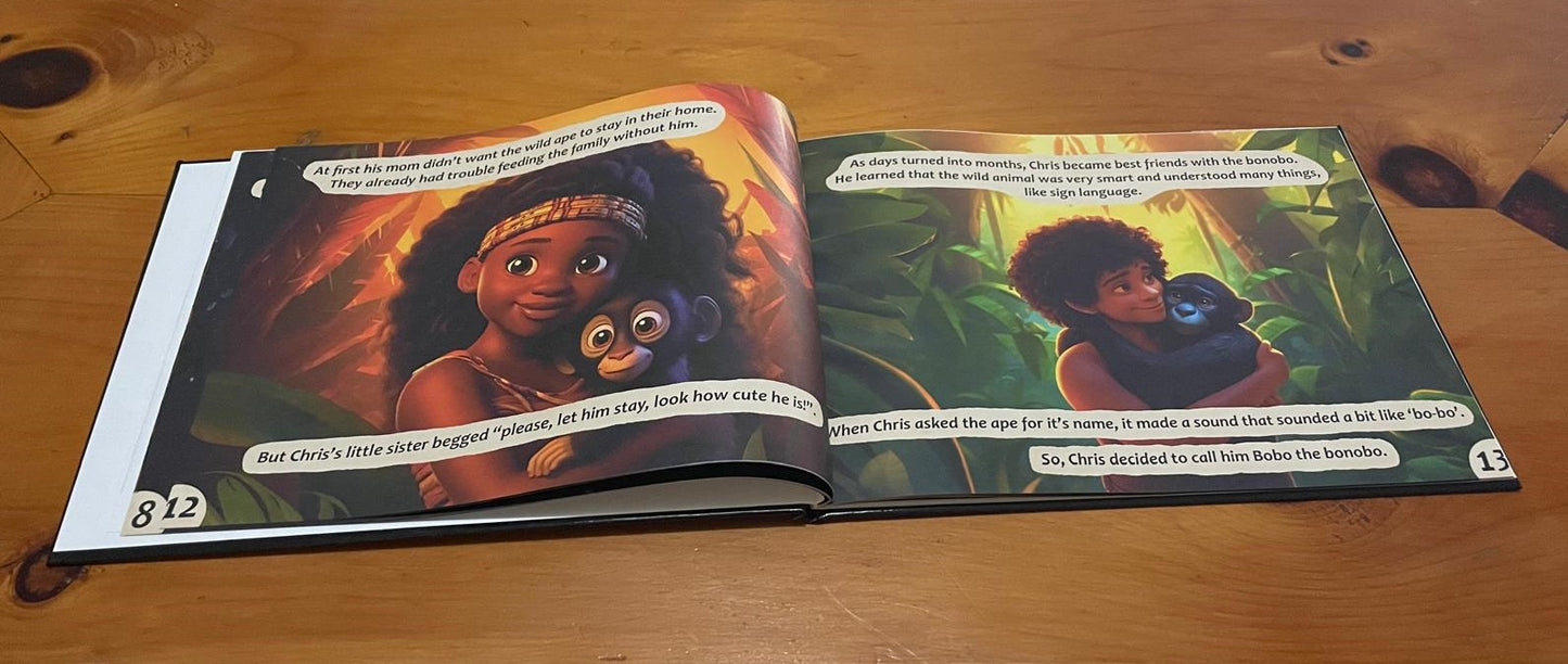 Chris & Bobo - The Peaceful Bonobo (Hardcover / Paperback)