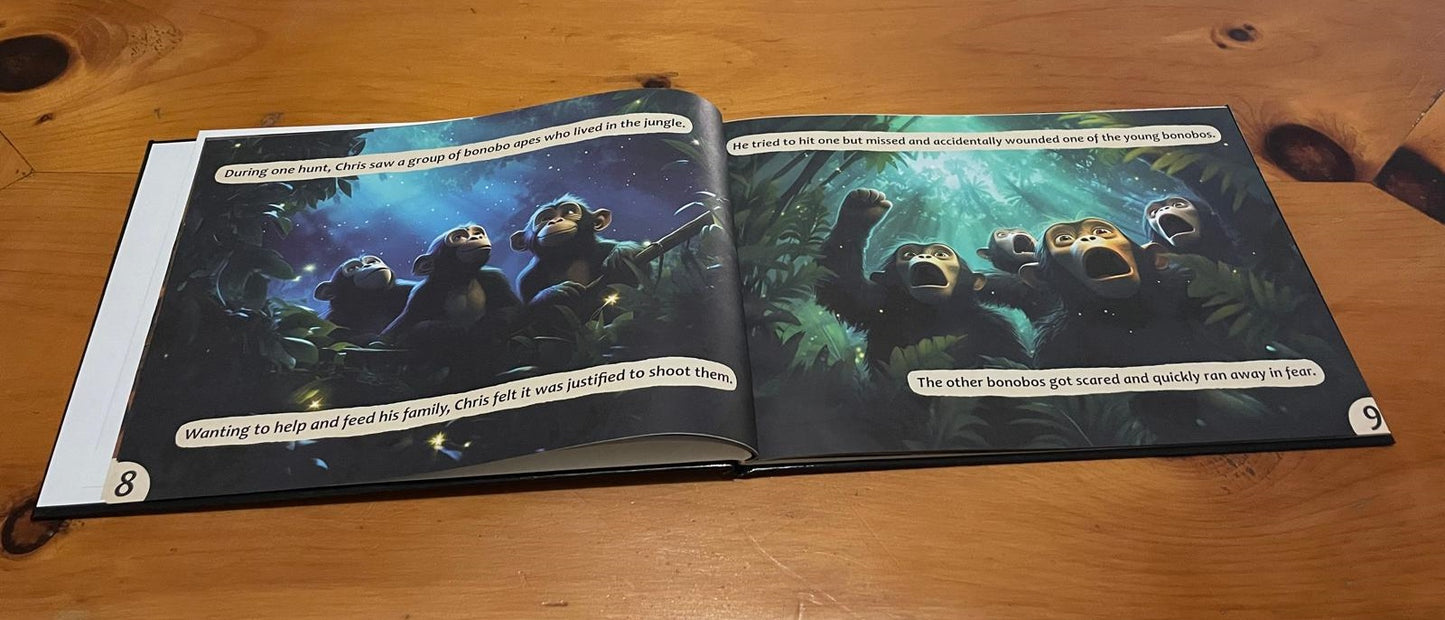 Chris & Bobo - The Peaceful Bonobo (Hardcover / Paperback)